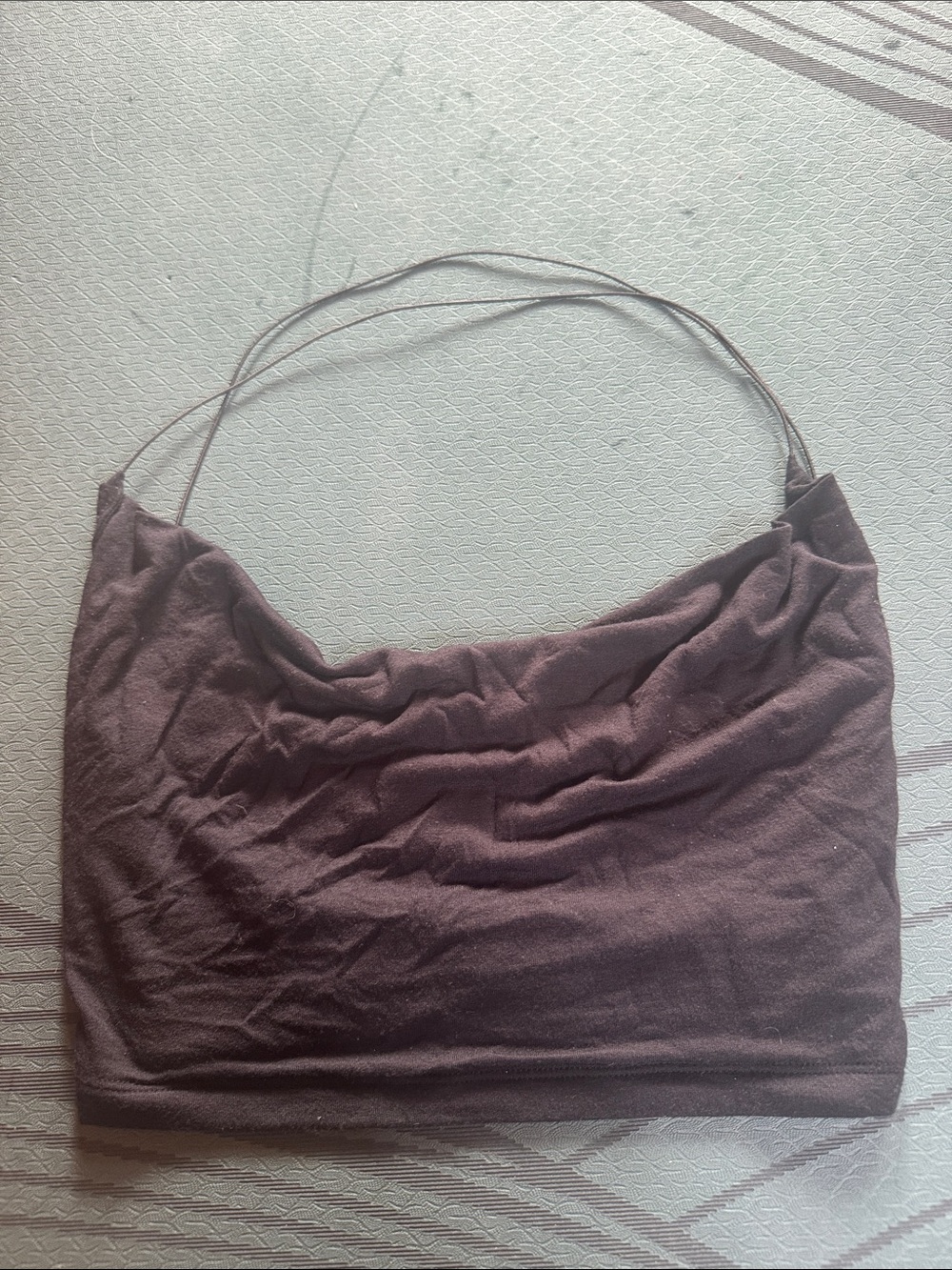 Joah brown cowl neck scoop top